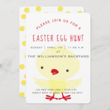 Cute Yellow Duckling | Invitación a la caza de hue