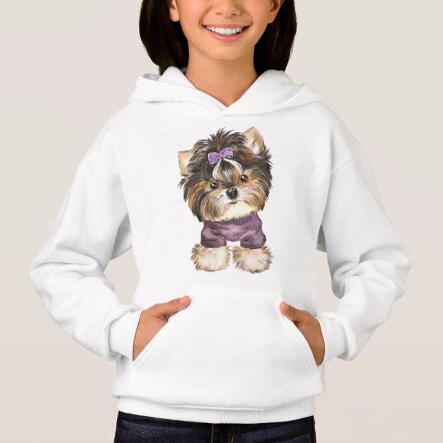 Cute Yorkie Puppy Dog Personalizado Yorkshire Terr (Anverso)