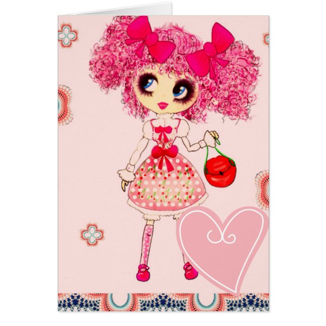 CutePPretty Girly PinkyP Chica rosa de Kawaii por  (Frente)