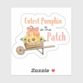 Cutest Pumpkin in the Patch Pegatina