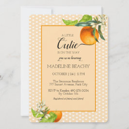 Cutie Está En Camino De La Invitación Naranja A Ba