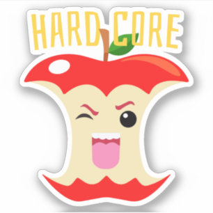 Cutie Foods Cul-core Apple Core Pegatina
