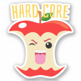 Cutie Foods Cul-core Apple Core Pegatina