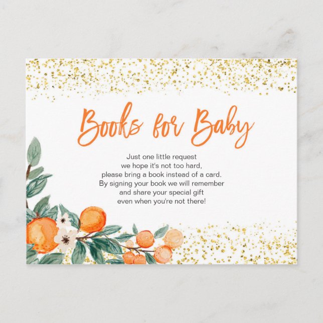Cutie Naranja Citrus Baby Books insertar tarjeta (Anverso)