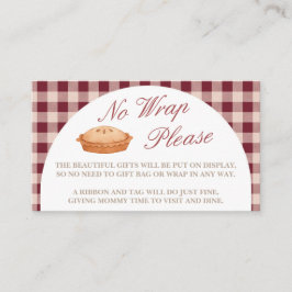 Cutie Pie Baby Shower sin tarjeta de envoltura