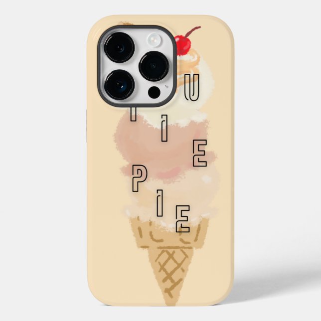 Cutie Pie - Fundas de teléfono de helado (Reverso )