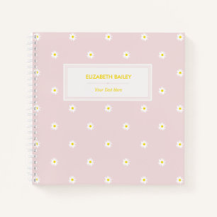 Cuto acuarela Patrón de margarita Cuaderno de esp