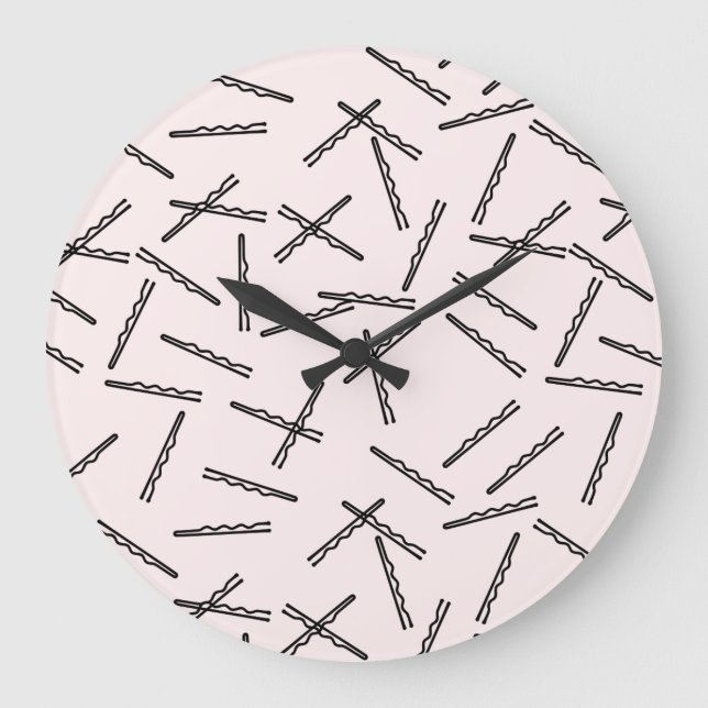 Cuto Bobby Pins reloj de pared (Anverso)