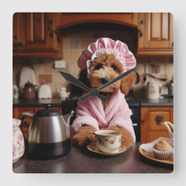 Cuto caprino caprichoso divertido reloj de pared d