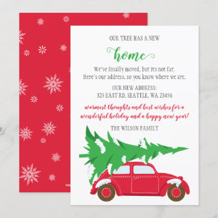 Cuto coche de árbol de Navidad que hemos movido la