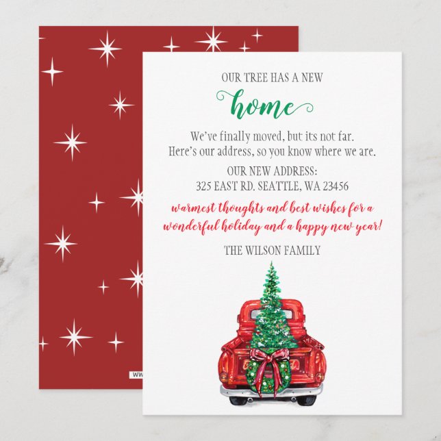Cuto coche de árbol de Navidad que hemos movido la (Anverso / Reverso)