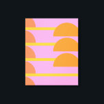 Cuto colorido arte geométrico escandinavo rosa<br><div class="desc">Cuto colorido arte geométrico escandinavo en la impresión de lienzo rosa,  Naranja y amarillo</div>