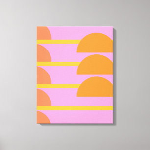 Cuto colorido arte geométrico escandinavo rosa