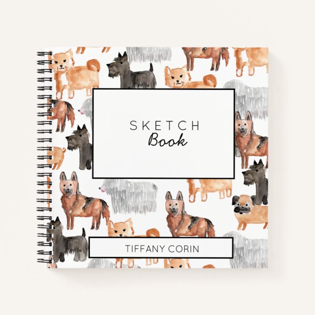 Cuto cuaderno de sketchbook para niños (Anverso)