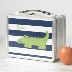 Cuto Green Alligator Lunch Box