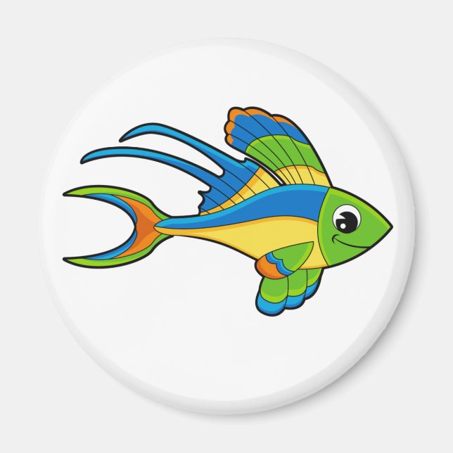 Cuto imán de peces tropicales (Frente)