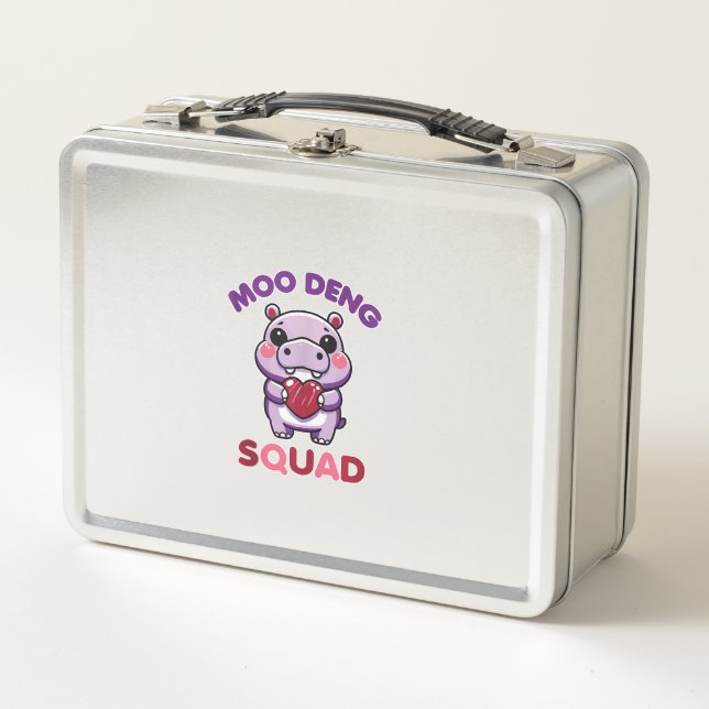 Cuto Moo Deng Squad Baby Hippo Tank Top Top (Anverso)