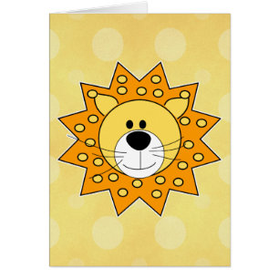 Cuto pequeño rostro de león