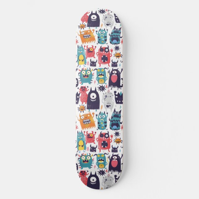 Cuto Personalizado Monsters Skateboard (Anverso)