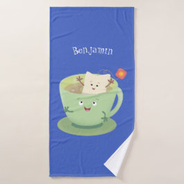 Cuto teabag taza personalizado personaje de humor