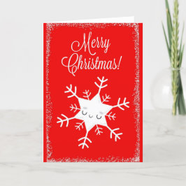 Cuto Vintage Snowflake Feliz Navidad