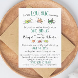 Cuto virtual de la tarjeta de bebé ducha Bugs de a