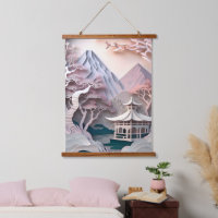 Cutout de papel Pavillaje Paisaje Tapiz de pared