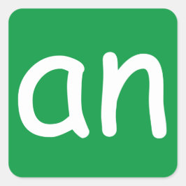 CVC Words ‘-an’ Pegatina