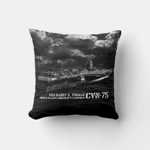 CVN-75 Cojín decorativo Harry S. Truman Polyester