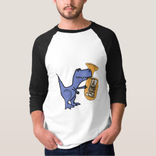 CY T-Rex que juega la camisa de la tuba