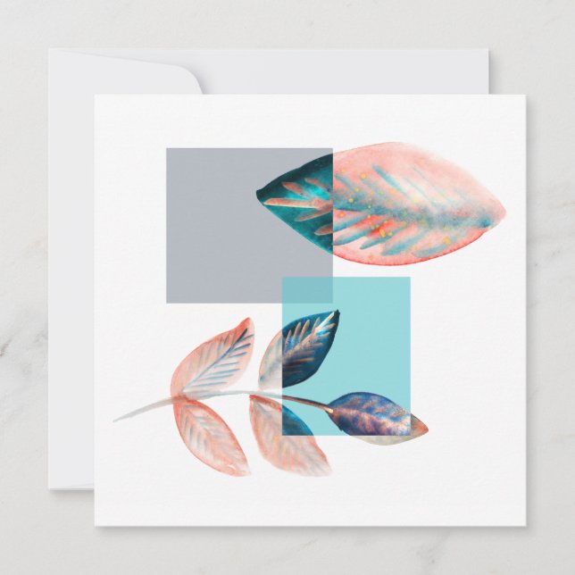 Cyan Red Leaf (Anverso)