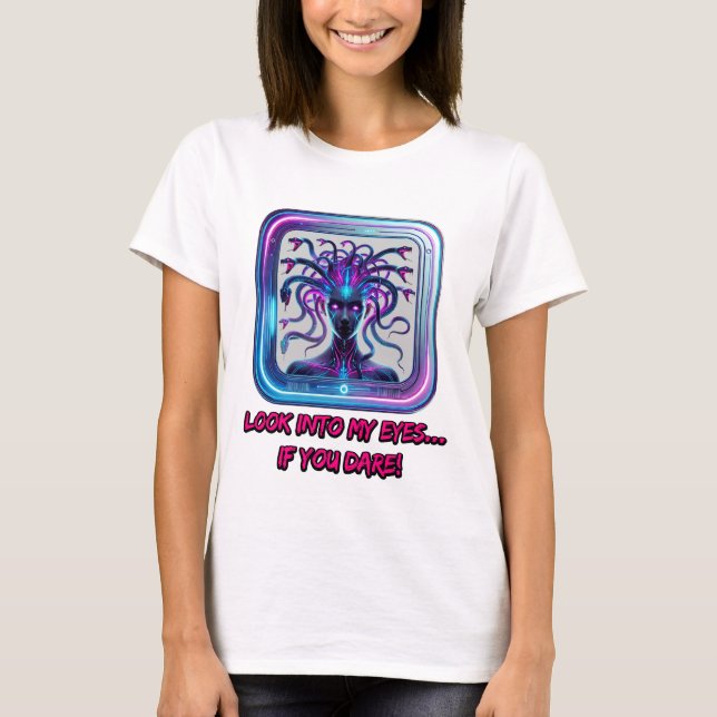 Cyber Medusa Neon - Camiseta femenina (Anverso)