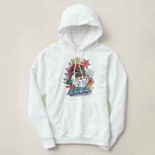 Cyber-Santa: Sudadera con capucha recortada de bri