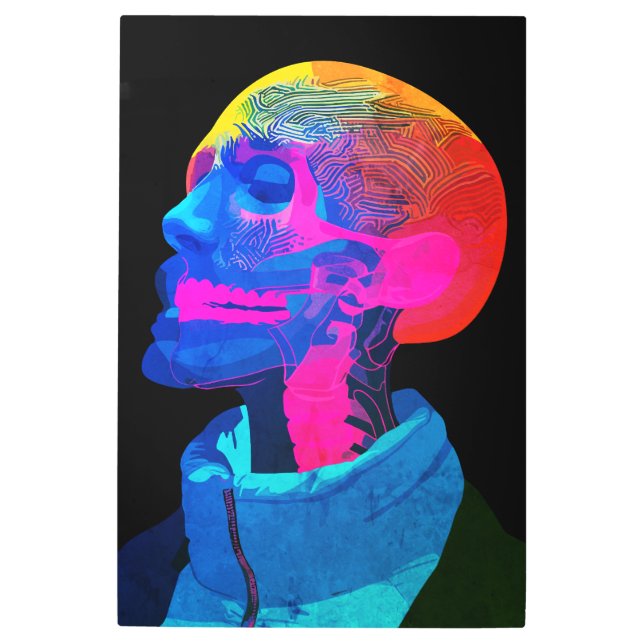 Cyber Skull - Arte de anatomía futurista (Anverso)