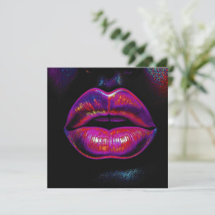 Cyber Venus Lips - Retrato de labios coloridos