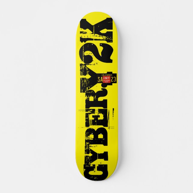 CYBER Y2K 7 3/4" cubierta para skateboard (Anverso )