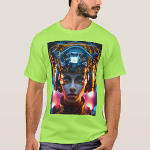 Cyberpunk Vision - Camiseta Futurista y de alta te