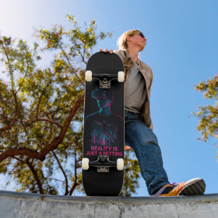 Cyberpunk VR Gamer Skateboard Decks   "La Realidad