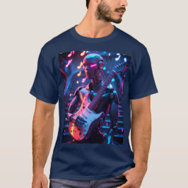 Cyborg Guitarist Robot - Camiseta de música Sci-Fi