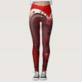 Cyborg Heart Leggings