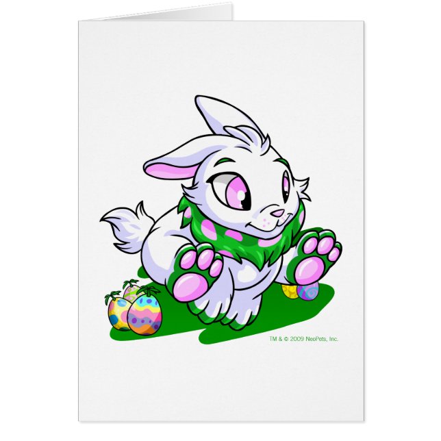 Cybunny verde que compite con a través de neggs (Frente)