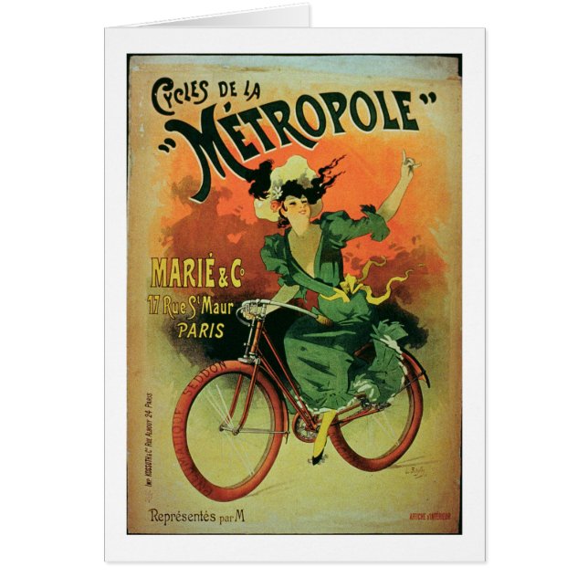 "Cycles de La Metropole", Marie y Co. (lith del (Frente)