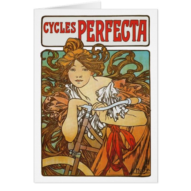 Cycles Perfecta, Alphonse Mucha Bella Artes Nouvea (Frente)