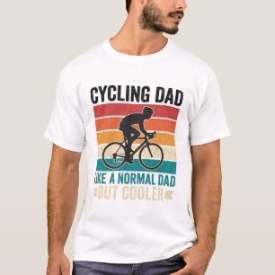 Cycling Papá Camiseta Diseño de Motociclista Vinta