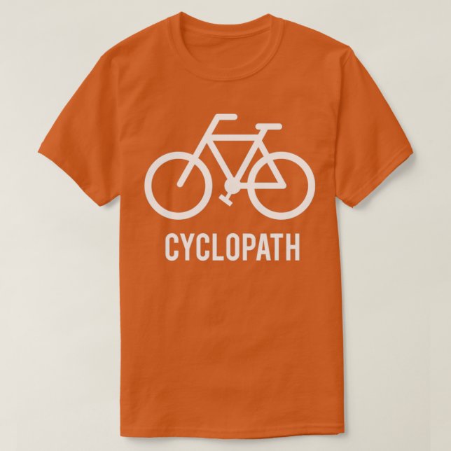 Cyclopath, negro de bicicleta , camisa negra de ci (Diseño del anverso)