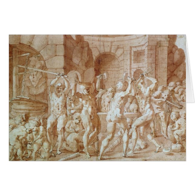 Cyclops en la fragua de Vulcan (Anverso (Horizontal))