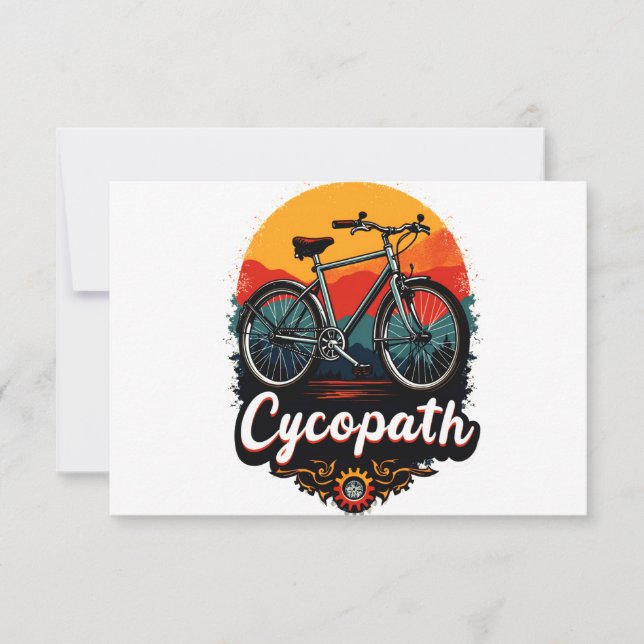 Cycopath: Bicicleta energética y gráfico de puesta (Anverso)