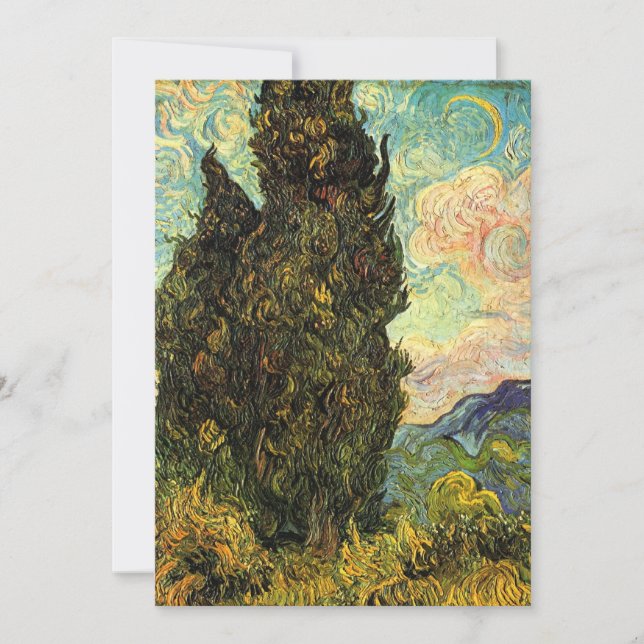 Cypreses de Vincent van Gogh (Anverso)
