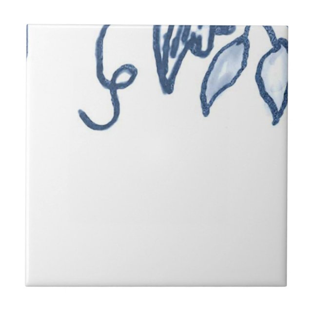 D2 - Teja mural de la cesta de Delft - D2 (Frente)