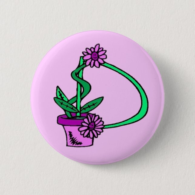 D - Botón Monograma de Flores (Anverso)